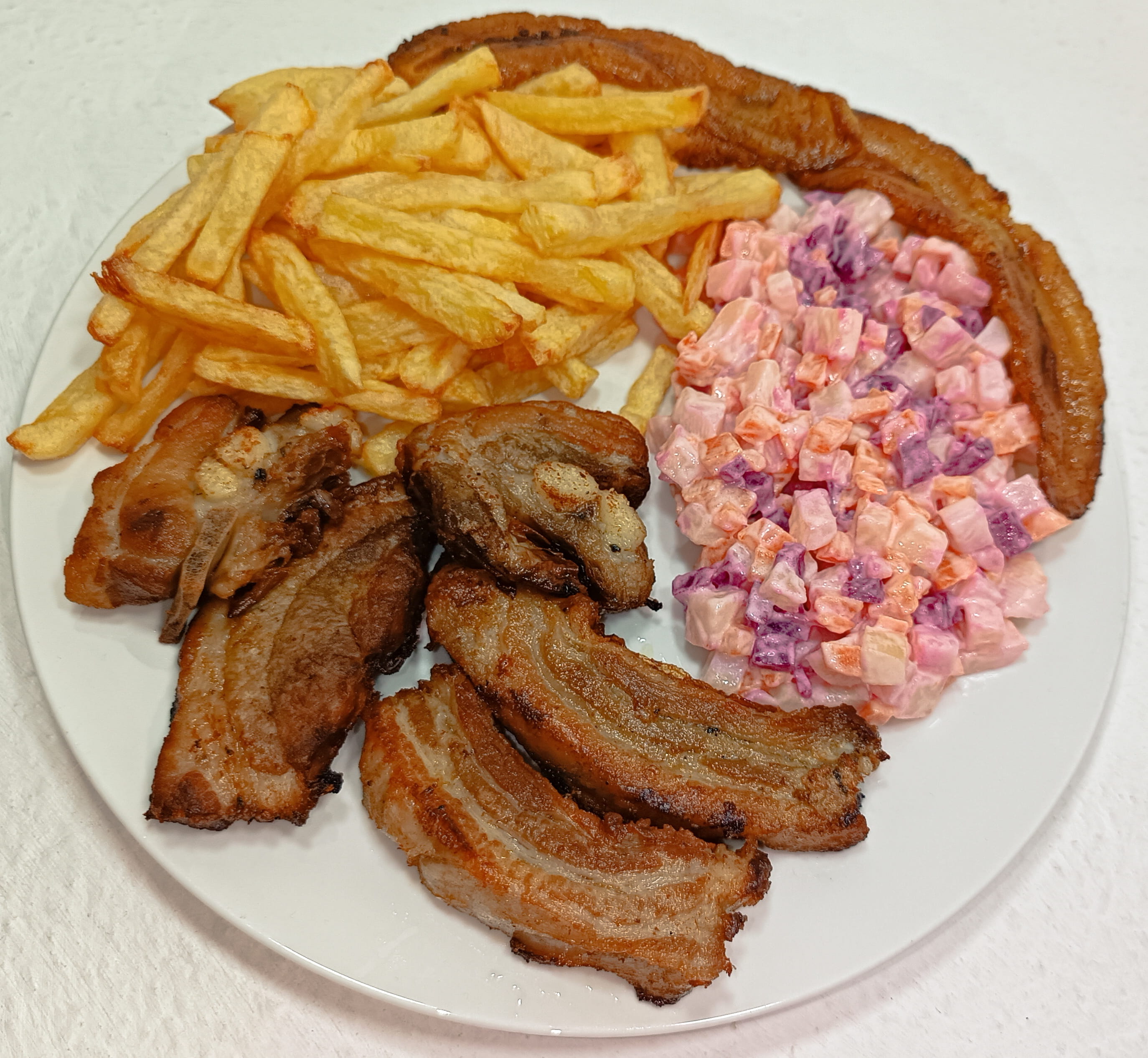 Costillas de cochino fritas